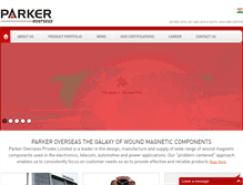 Tablet Screenshot of parkeroverseas.com